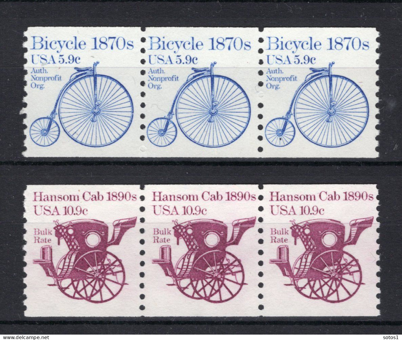 UNITED STATES Yt. 1379/1380 MNH 3 Stuks 1982 - Unused Stamps