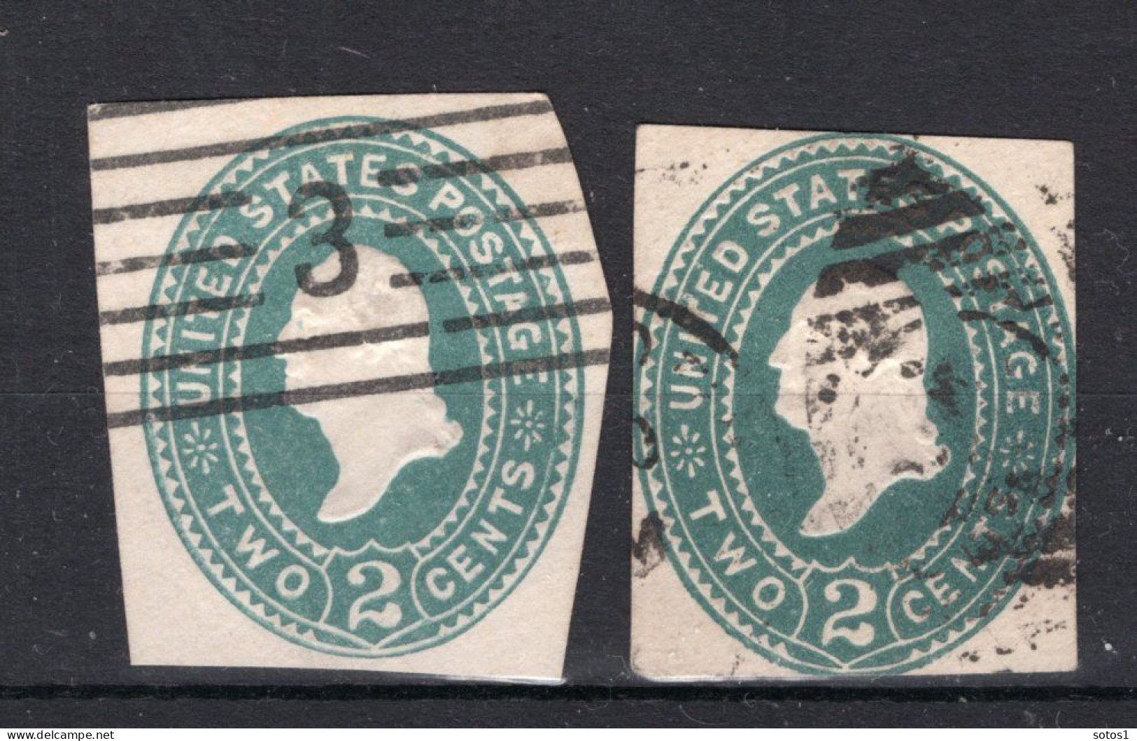 UNITED STATES Stamped Enveloppes 2 Cent 1887-1894 - ...-1900