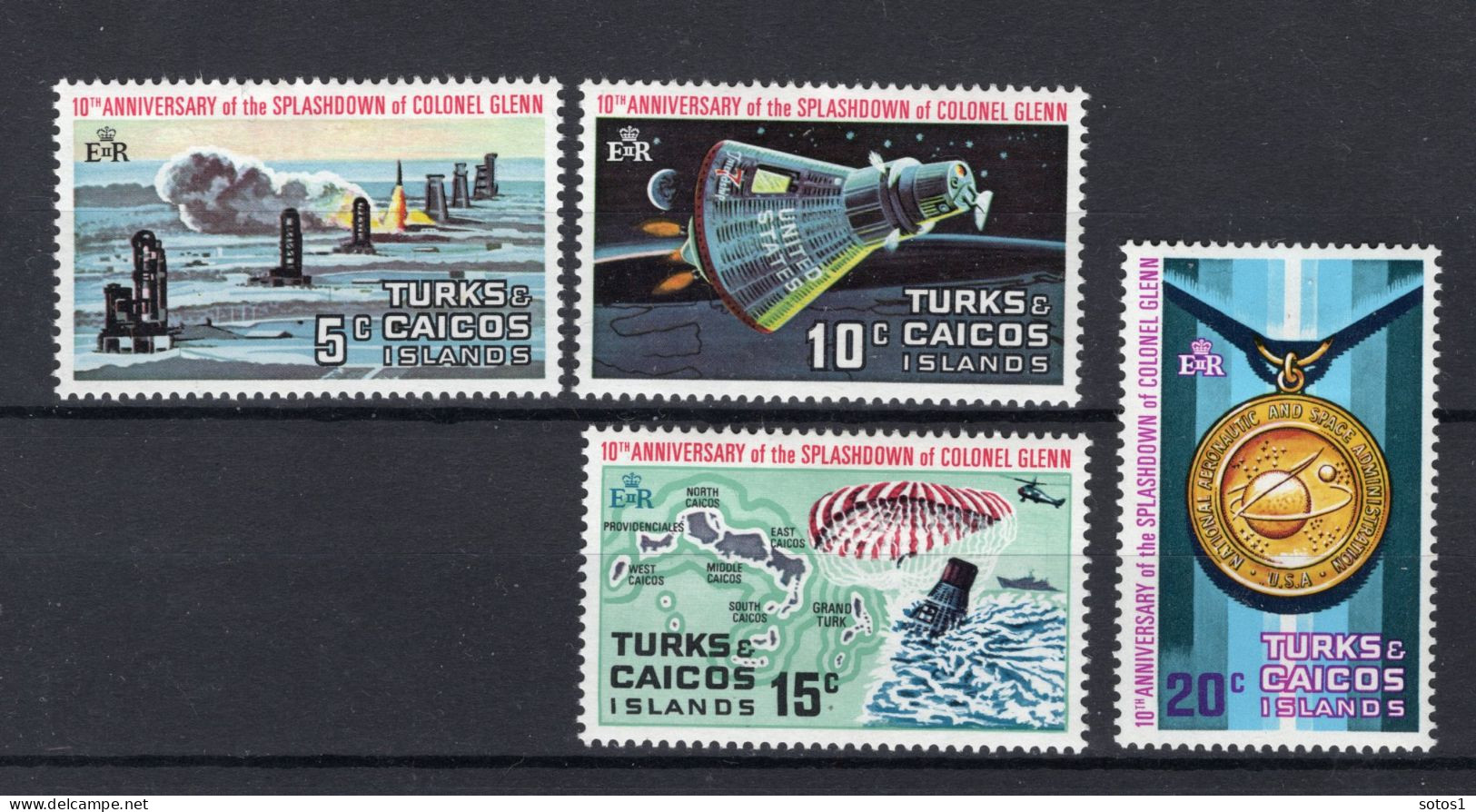 TURKS & CAICOS ISLANDS Yt. 286/289 MH 1972 - Turks And Caicos