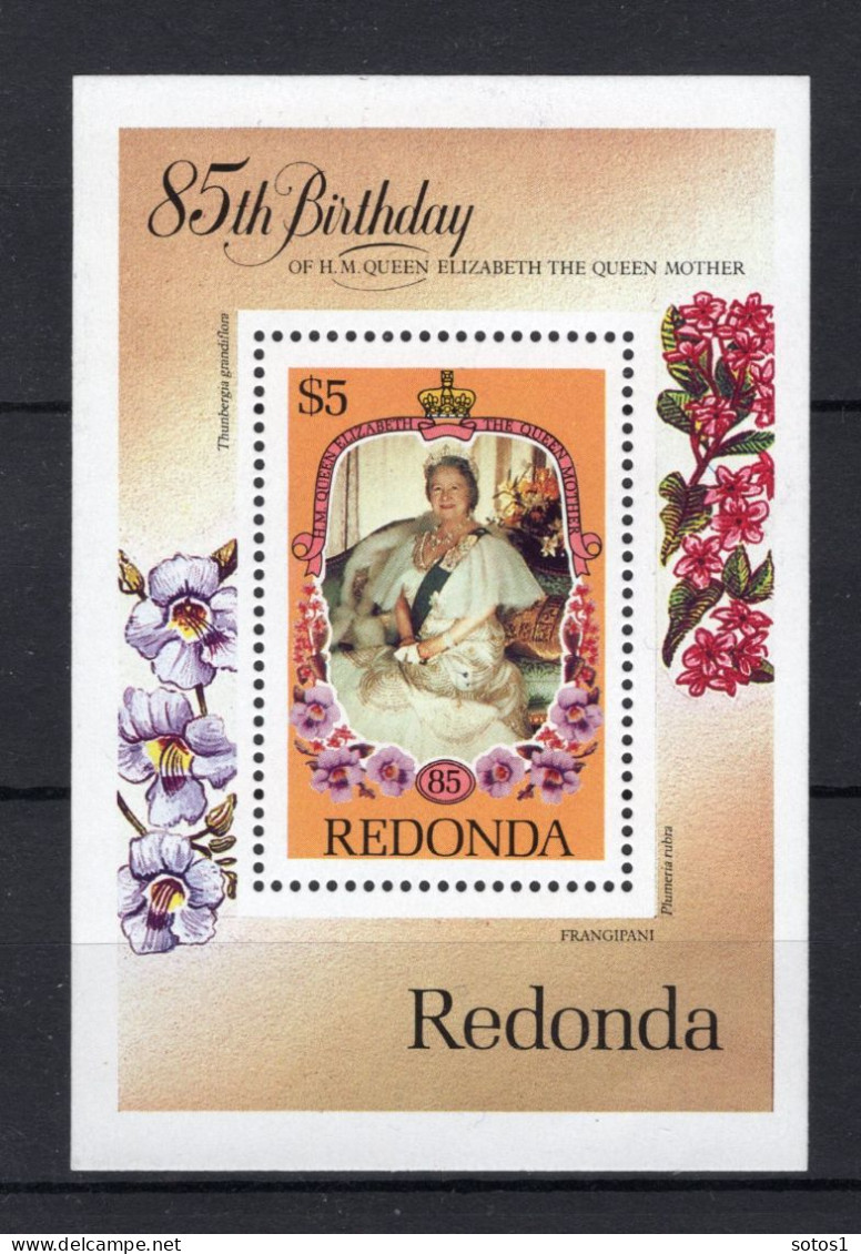 REDONDA Blok 85th Birthday Queen Elizabeth  - Antigua Et Barbuda (1981-...)