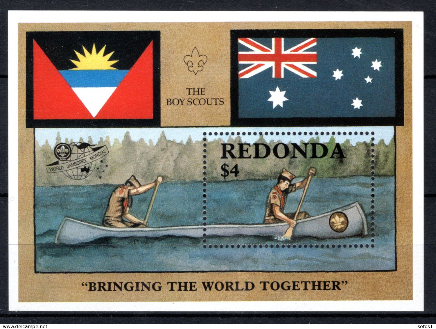 REDONDA Mi. BL45 MNH 1987 - Antigua Et Barbuda (1981-...)