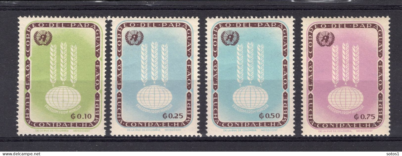 PARAGUAY Yt. 724/727 MNH 1963 - Paraguay