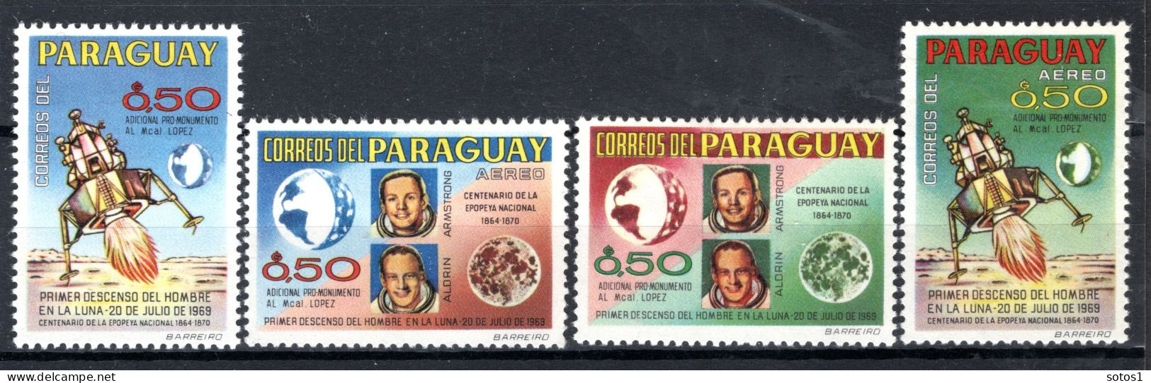 PARAGUAY MH - First Landing On The Moon 1969 - Paraguay