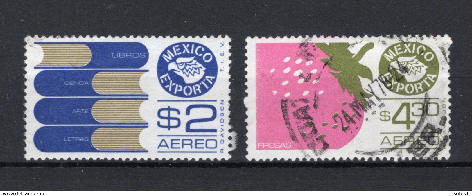 MEXICO Yt. PA405E/F° Gestempeld Luchtpost 1975-1976 - Mexico