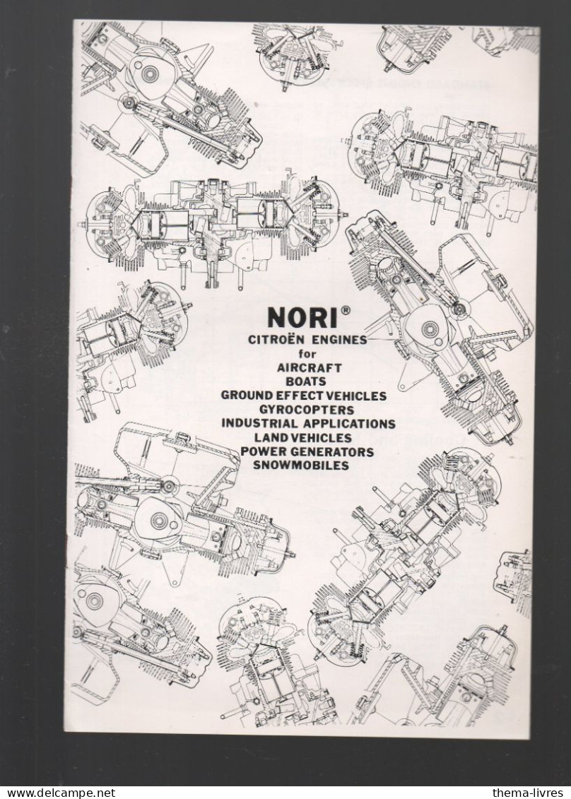 (documentation Technique ) NORI  Citroën Engines   (CAT7238 / Q) - Werbung