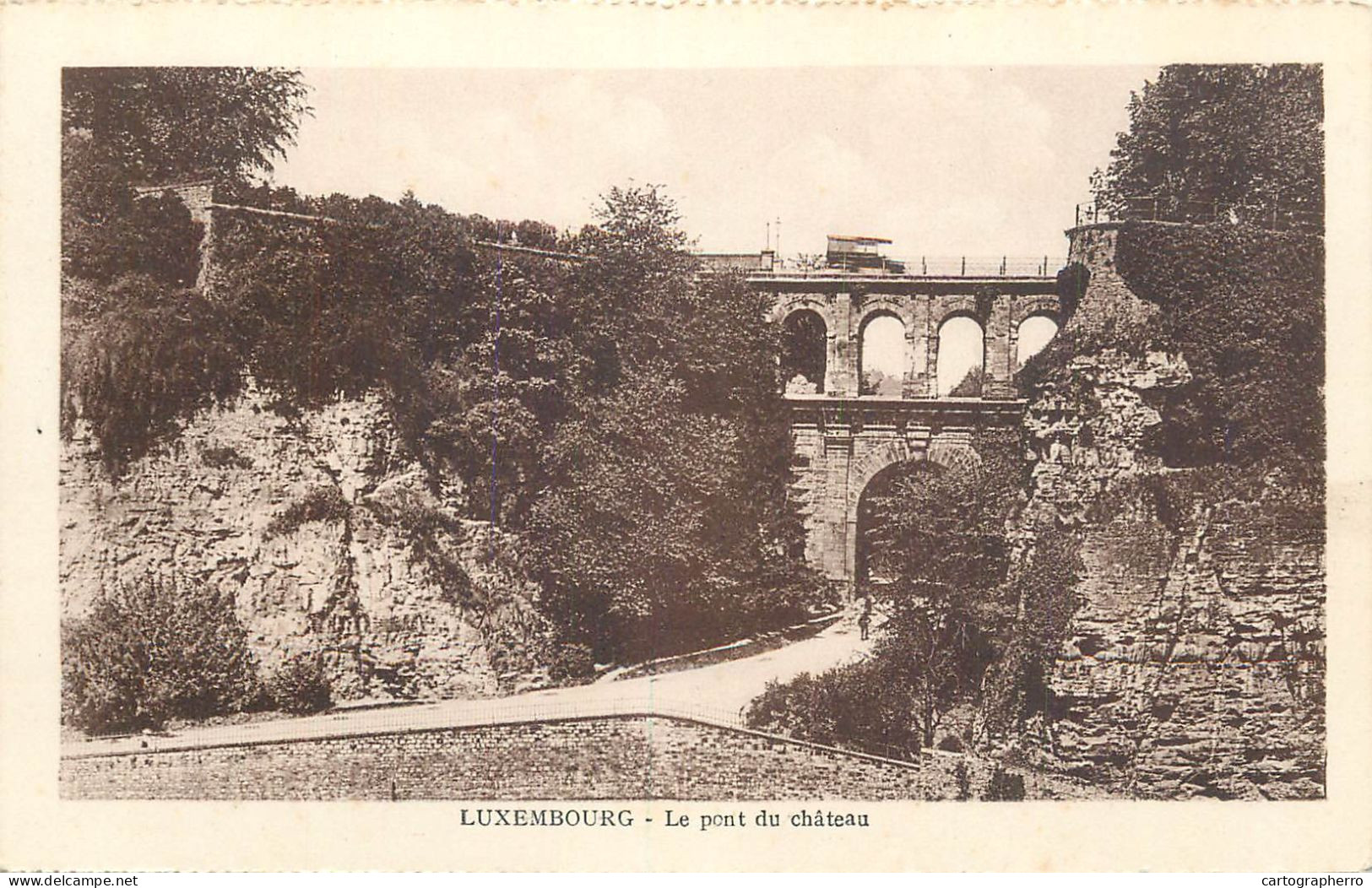 Postcard Luxembourg Castle Bridge - Other & Unclassified