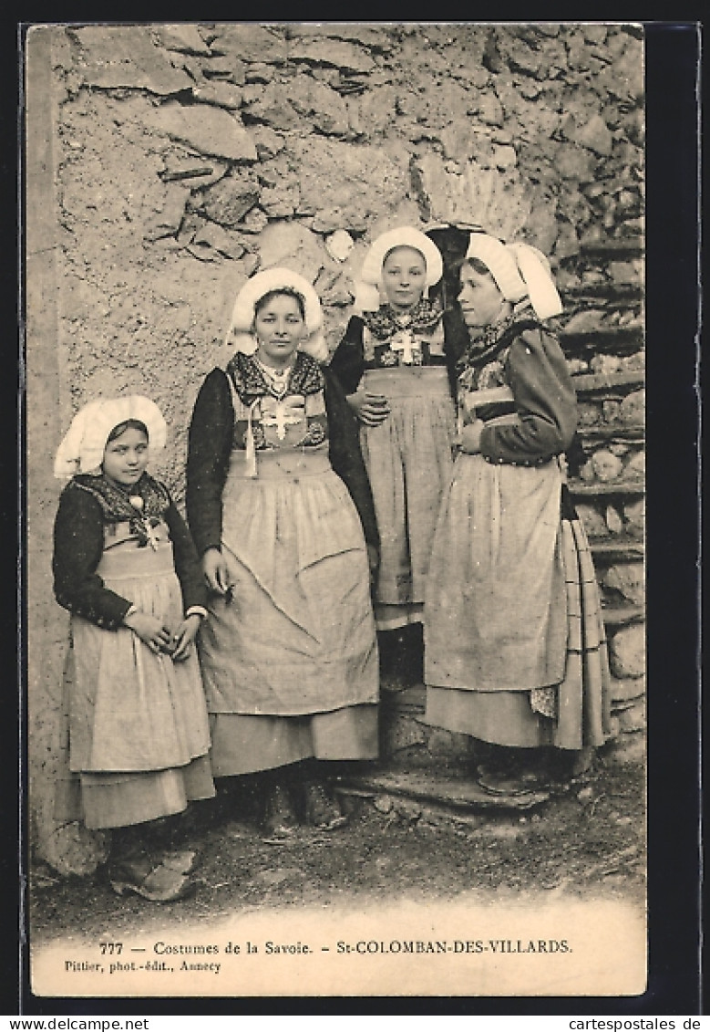 CPA Costumes De La Savoie, St-Colomban-des-Villards, Auvergne  - Unclassified