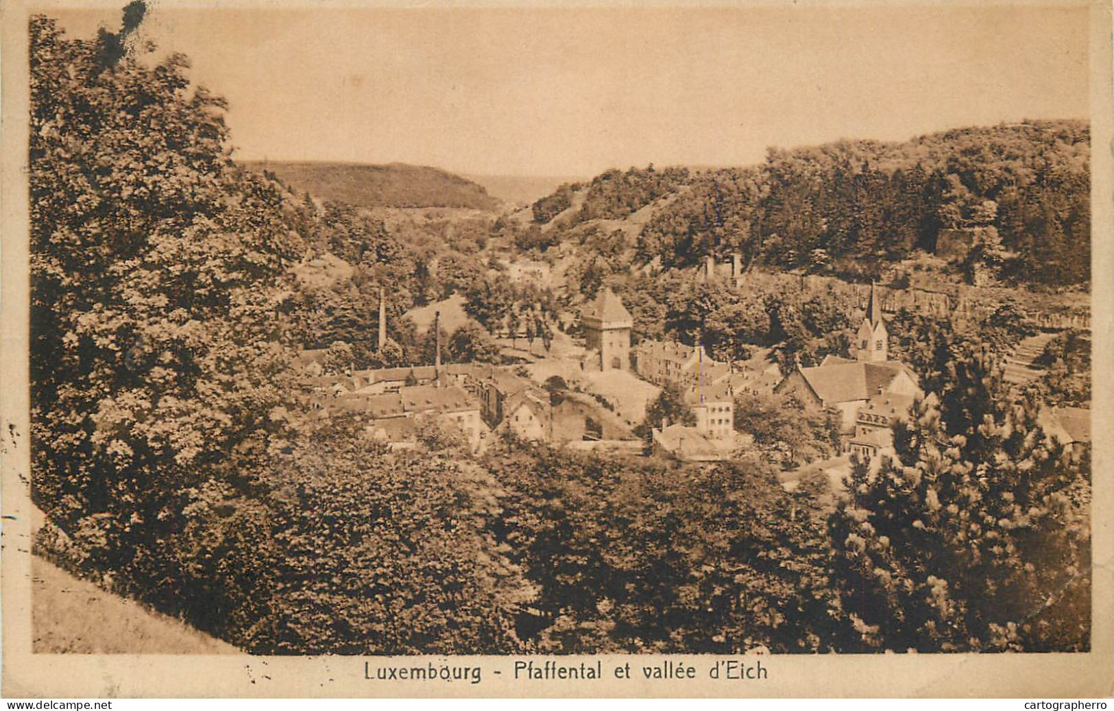 Postcard Luxembourg Pfaffental Et Valle D' Eich - Other & Unclassified