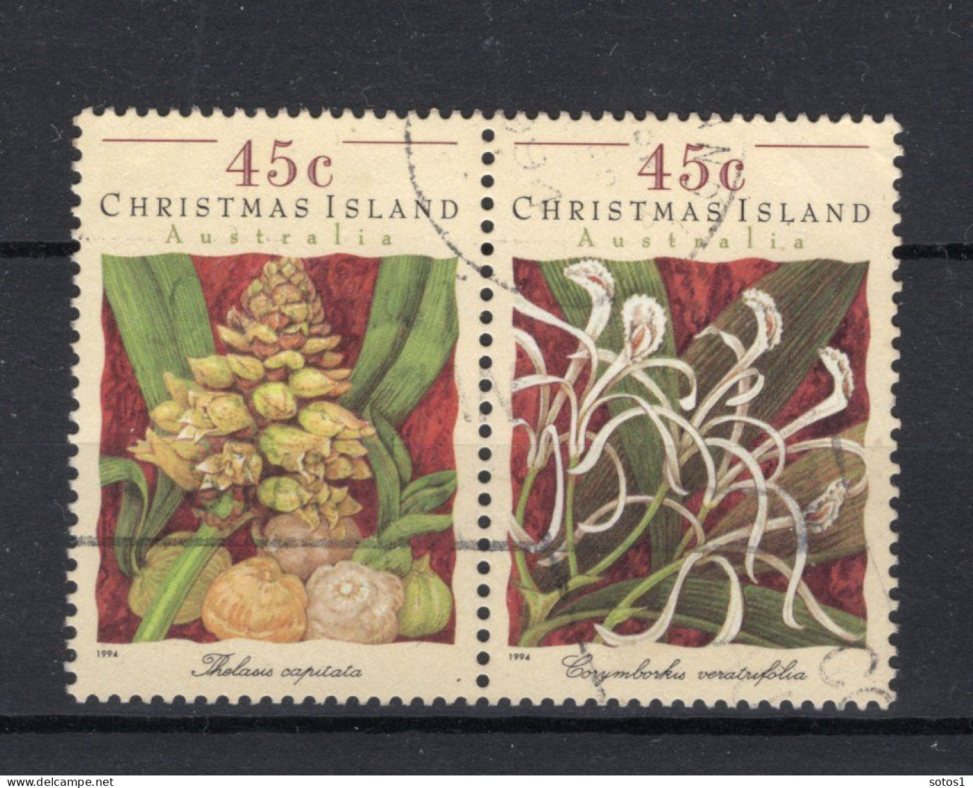 CHRISTMAS ISLAND Yt. 406/407° Gestempeld 1994 - Christmas Island