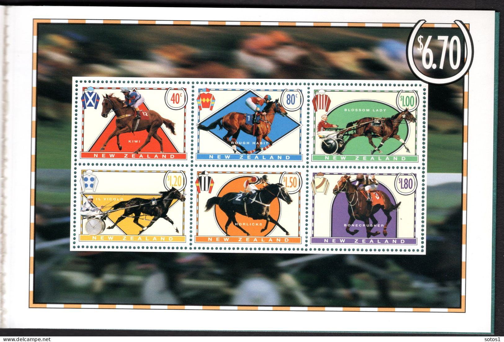 NEW ZEALAND Mi. 1475/1480 MNH Postzegel boekje 1995