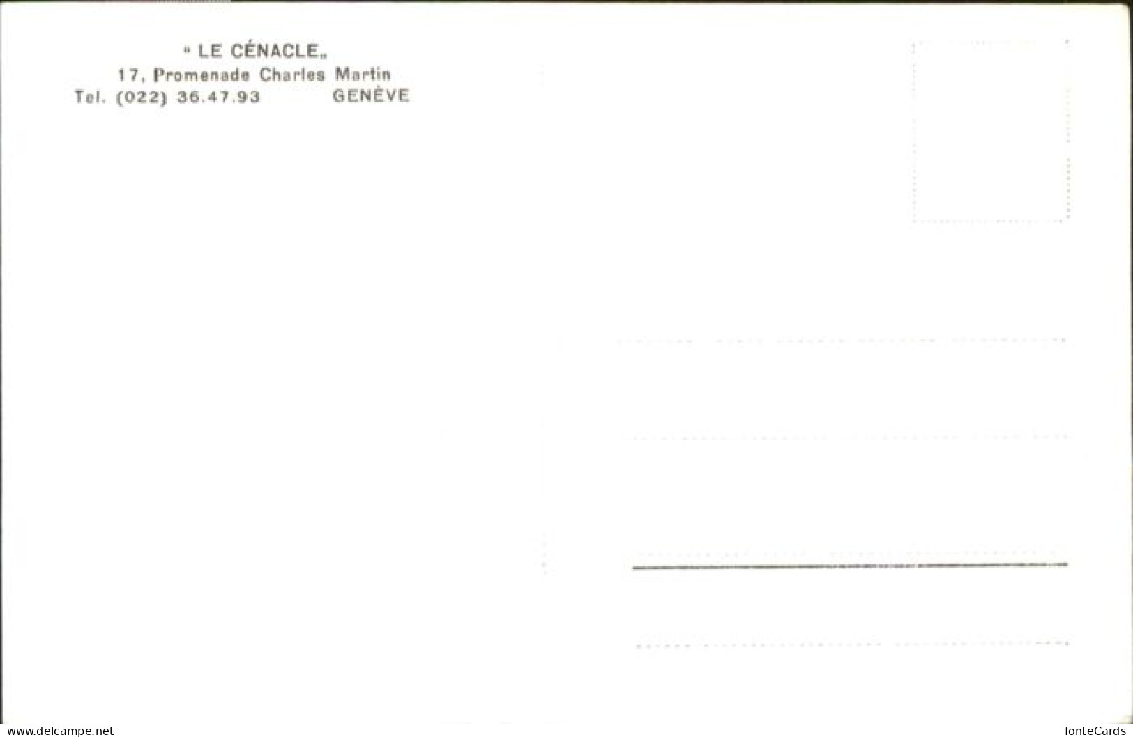 10875491 Genf GE Genf Le Cenacle Promenade Charles Martin *  - Other & Unclassified