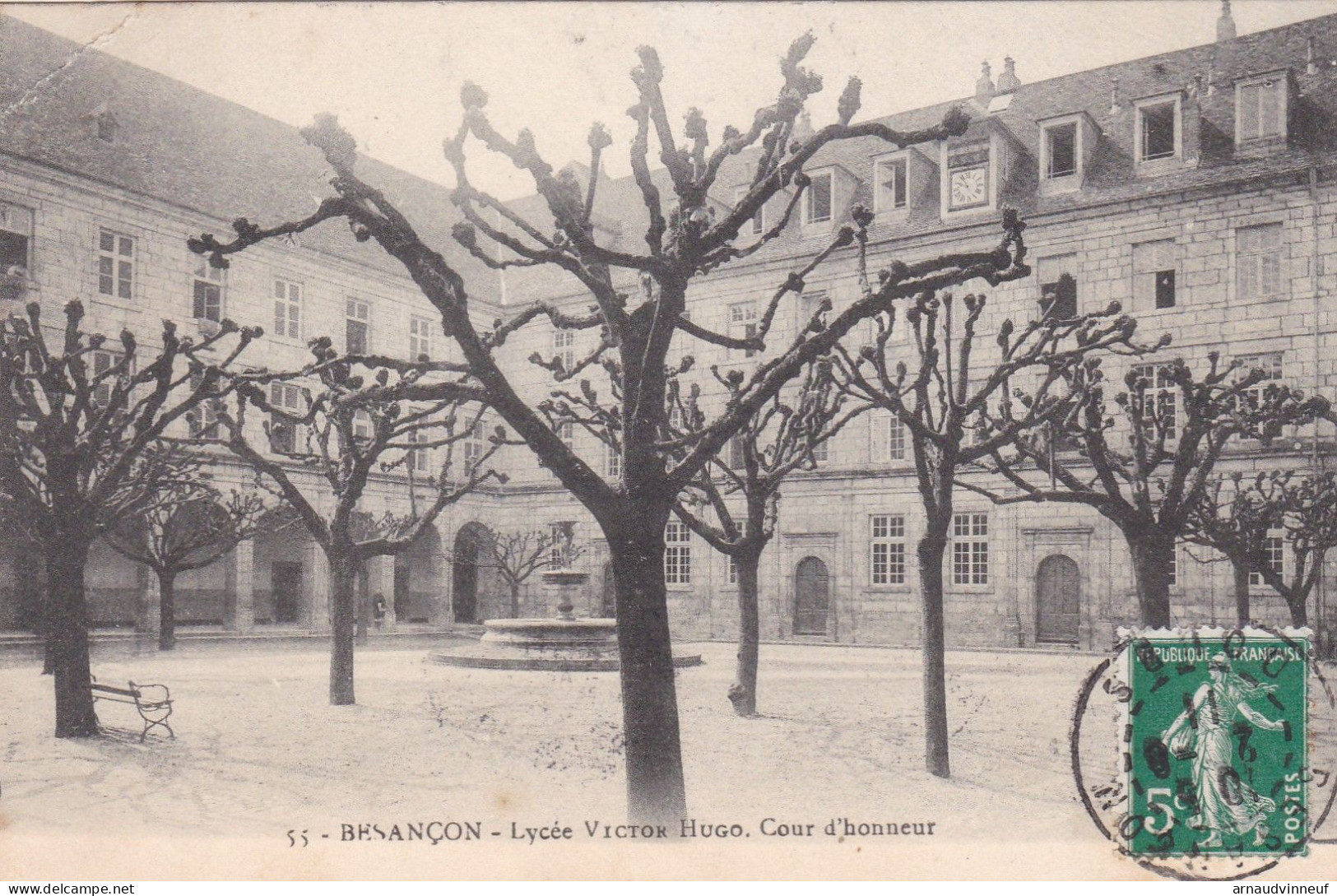 25-BESANCON LYCEE VICTOR HUGO COUR D HONNEUR - Besancon