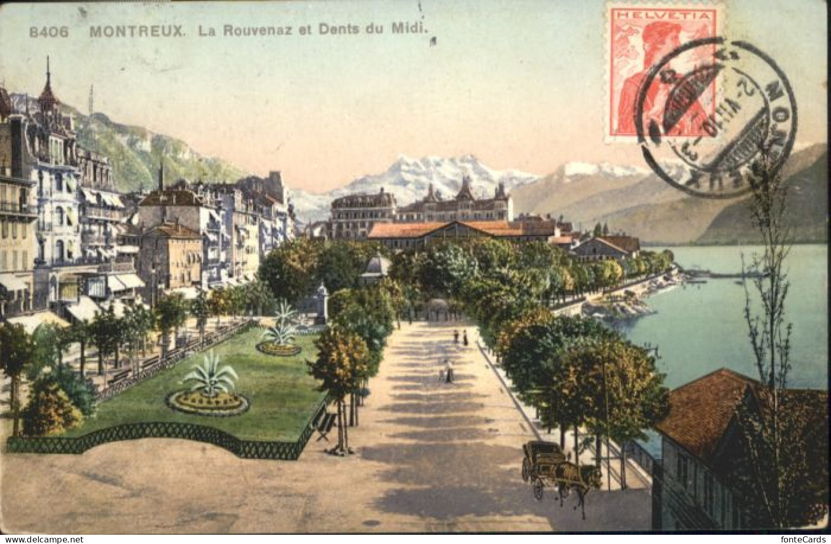 10875477 Montreux VD Montreux Rouvenaz Dents Du Midi Kutsche X Montreux - Other & Unclassified