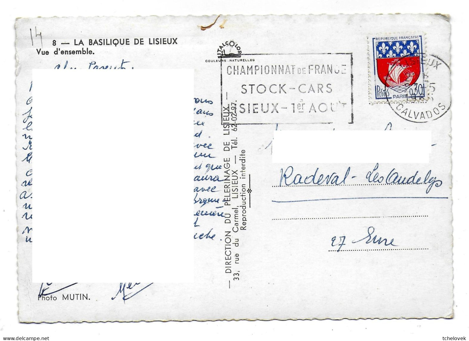 (14). Lisieux. 3 Cp. (8) Carmel Pli & (9) 1928 & (10) Années 60 - Lisieux