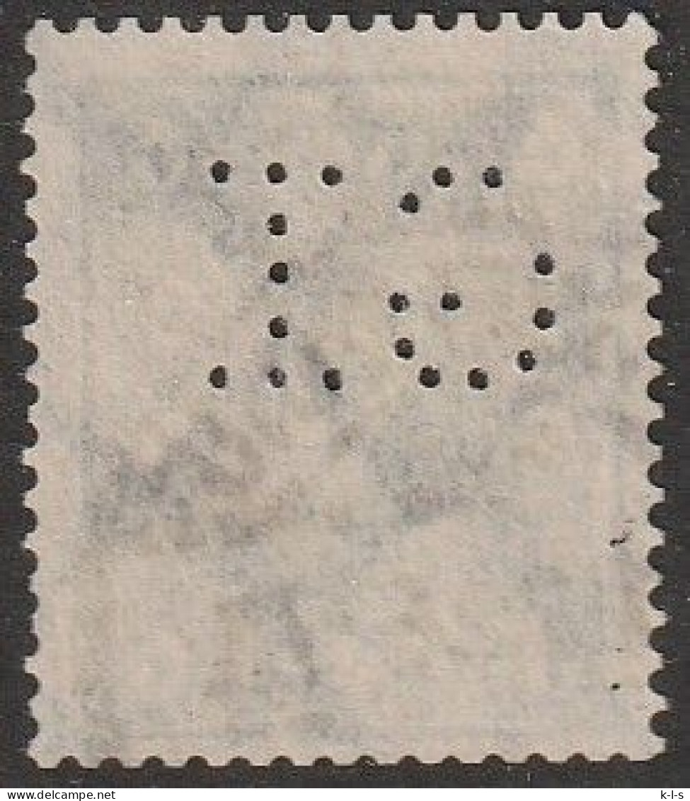 Deut. Reich: 1922, Mi. Nr. 228, Freimarke: 6 Pfg. Posthorn, Mit Perfin / Lochung.   Gestpl./used - Oblitérés