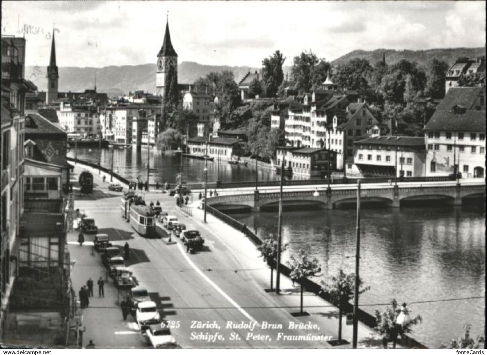 10875387 Zuerich Zuerich Rudolf Brun Bruecke Schipfe St Peter Fraumuenster Stras - Sonstige & Ohne Zuordnung