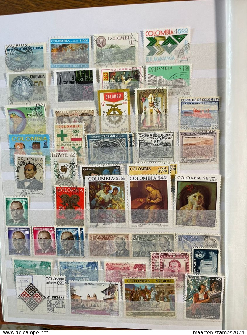 Collection Columbia, mostly o, at least 600 different stamps