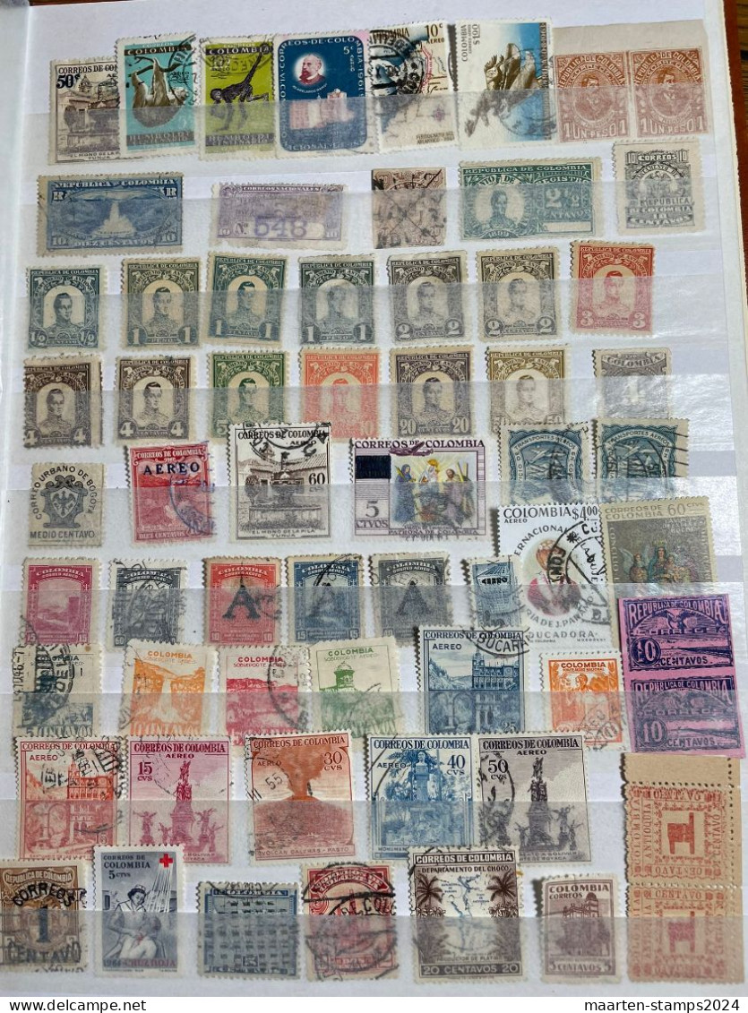 Collection Columbia, mostly o, at least 600 different stamps