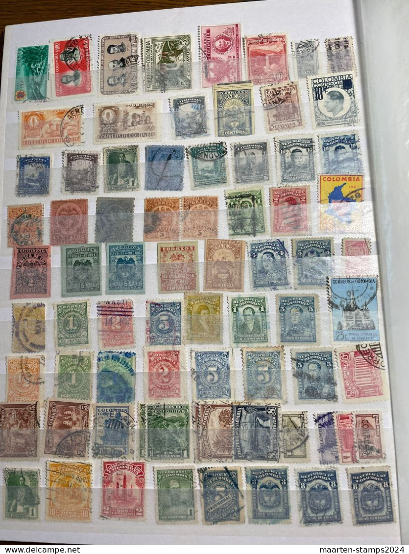 Collection Columbia, mostly o, at least 600 different stamps