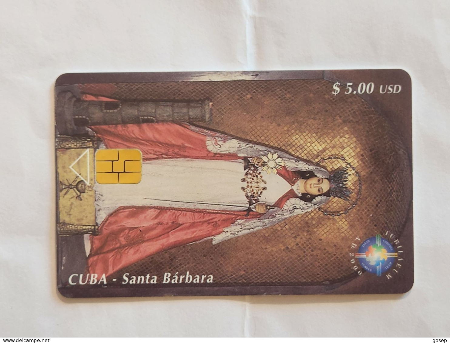 CUBA-(CU-ETE-0073)-Santa Bárbara-(89)-($5.00)-(0002893264)-used Card+1card Prepiad Free - Cuba