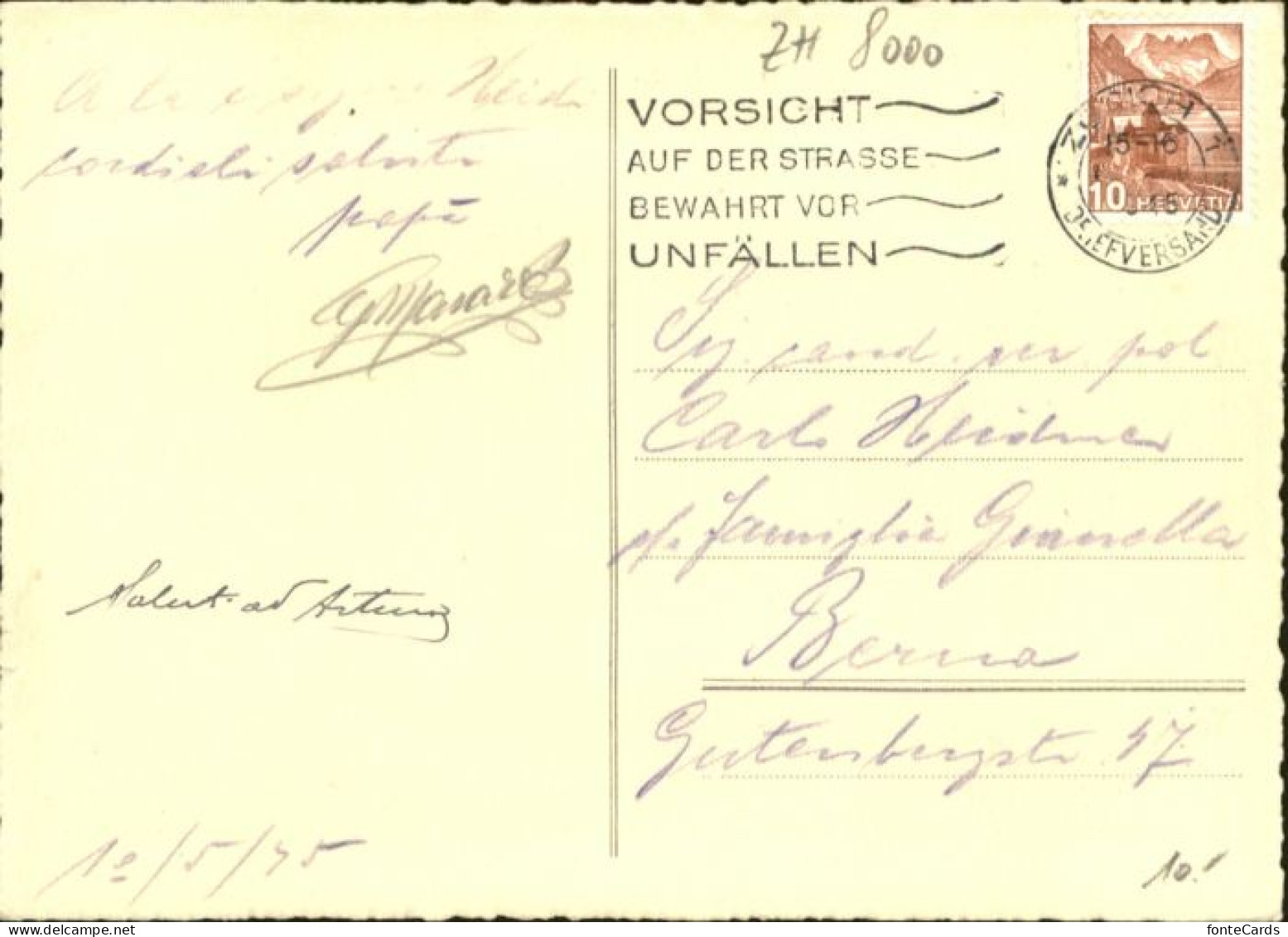 10875304 Zuerich Zuerich Schipfe Grossmuenster X Zuerich - Autres & Non Classés