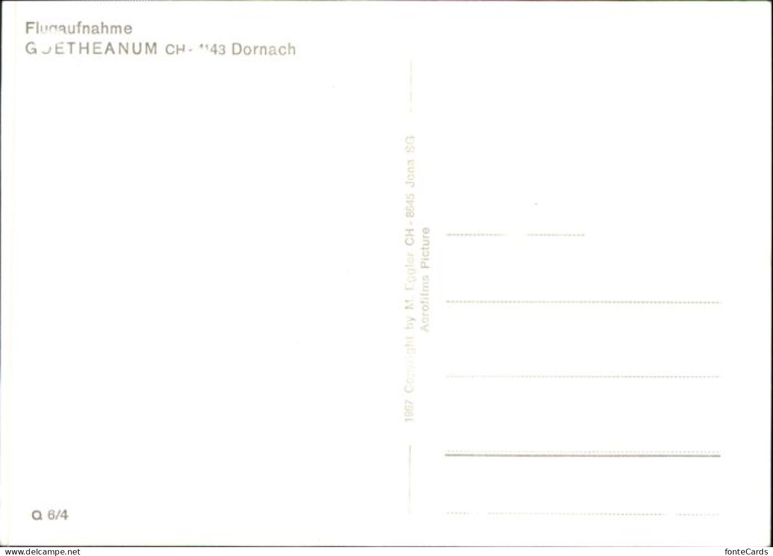 10875282 Dornach SO Dornach Fliegeraufnahme Goetheanum * Dornach - Other & Unclassified