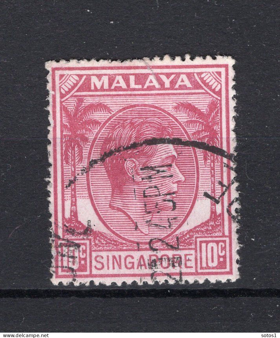 MALAYA SINGAPORE Yt. 9° Gestempeld 1948-1950 - Singapore (...-1959)