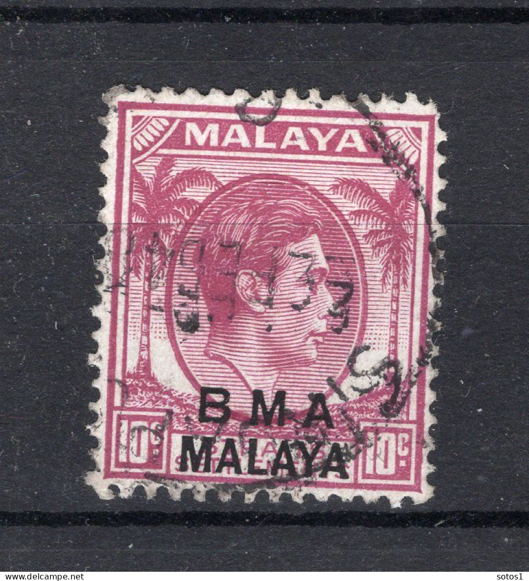 MALAYA B.M.A Yt. 8° Gestempeld 1945 - Malaya (British Military Administration)