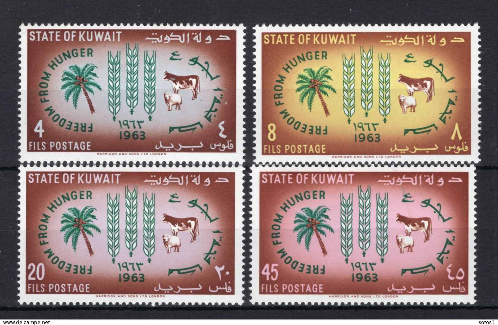 KUWAIT Yt. 184/187 MNH 1963 - Koweït