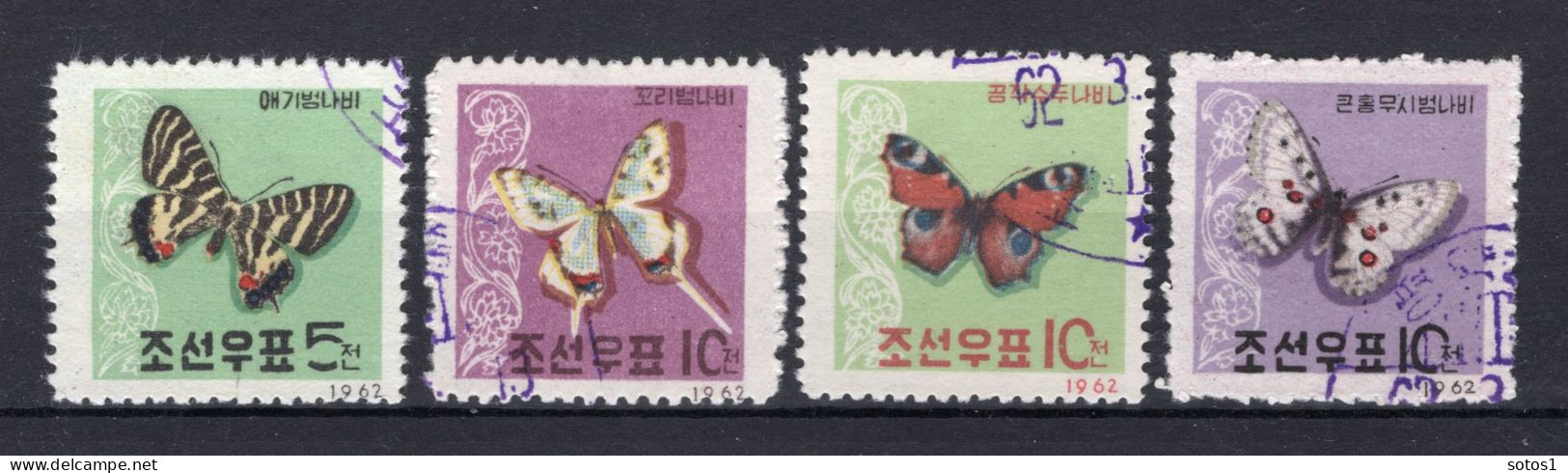 KOREA-NOORD Yt. 369/372° Gestempeld 1962 - Korea, North