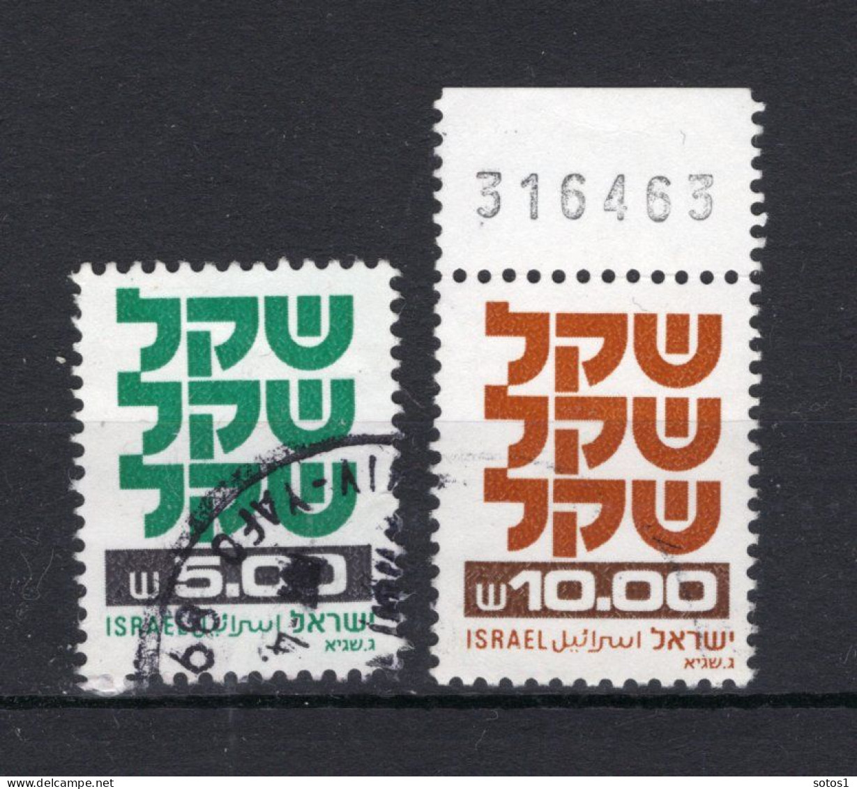 ISRAEL Yt. 783/784° Gestempeld 1980-1981 - Gebraucht (mit Tabs)