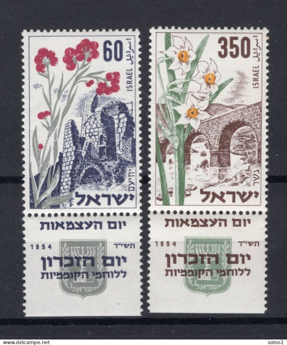 ISRAEL Yt. 76/77 MNH 1954 - Ungebraucht (mit Tabs)