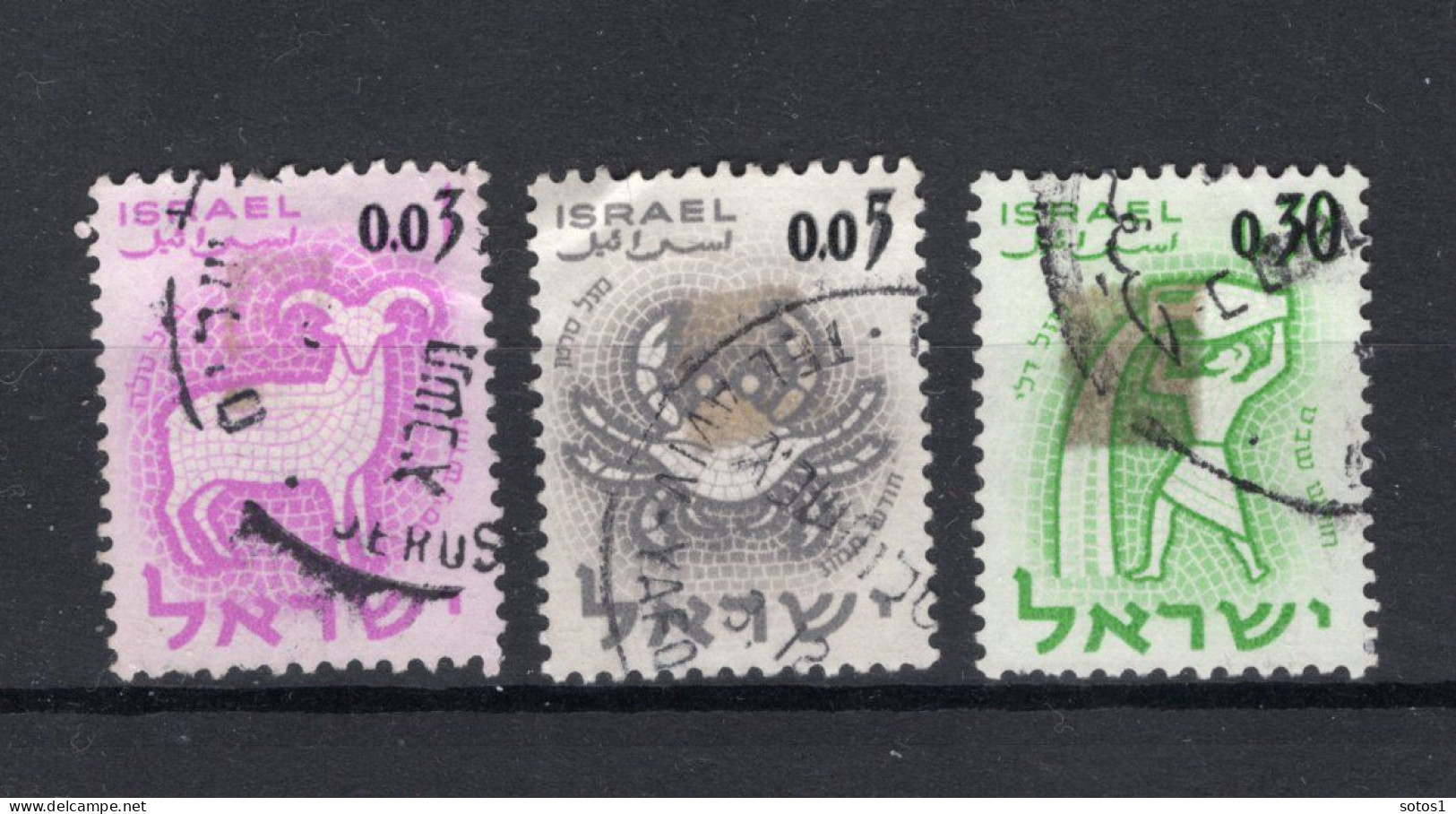 ISRAEL Yt. 211/213° Gestempeld 1962 - Oblitérés (sans Tabs)