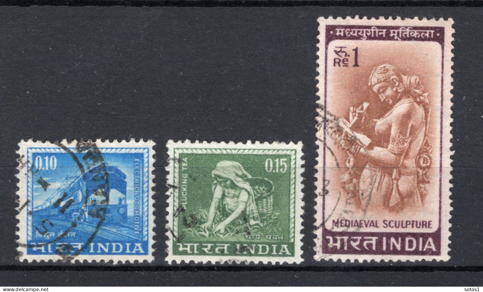INDIA Yt. 192/194° Gestempeld 1965-1966 - Usati