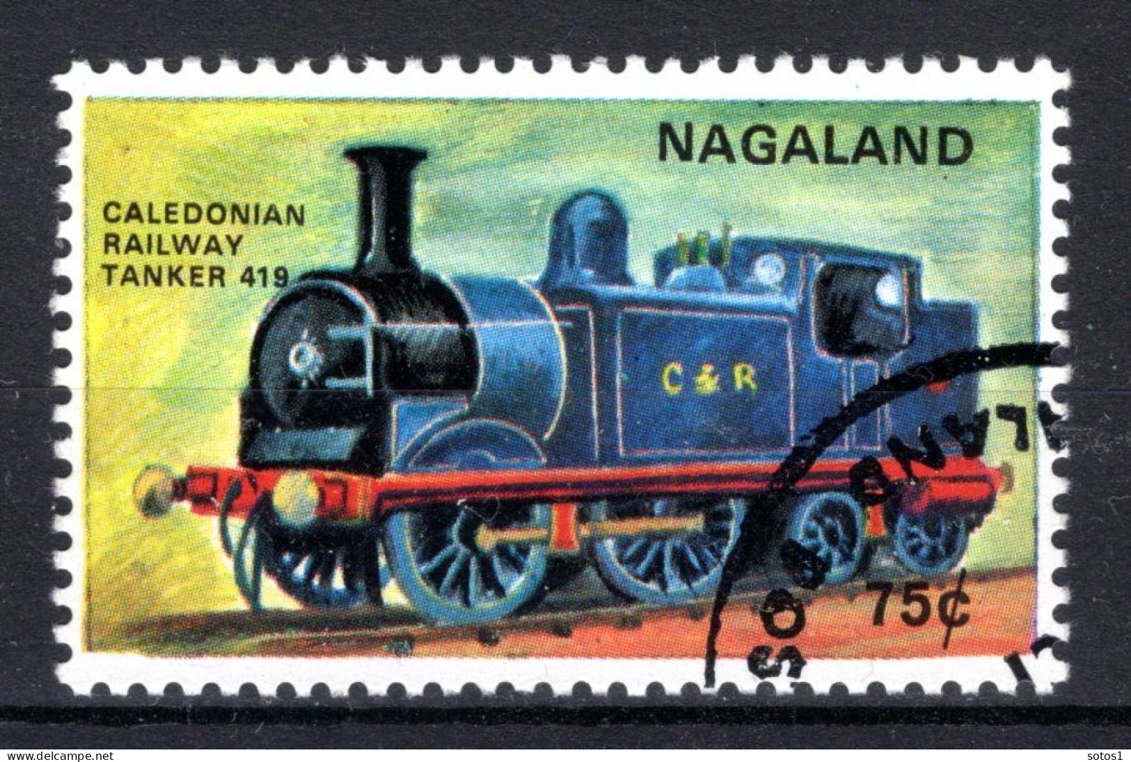 INDIA NAGALAND Steam Locomotive 1971 - Used Stamps