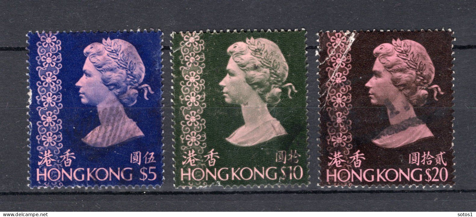 HONG KONG Yt. 277/279° Gestempeld 1973 - Oblitérés