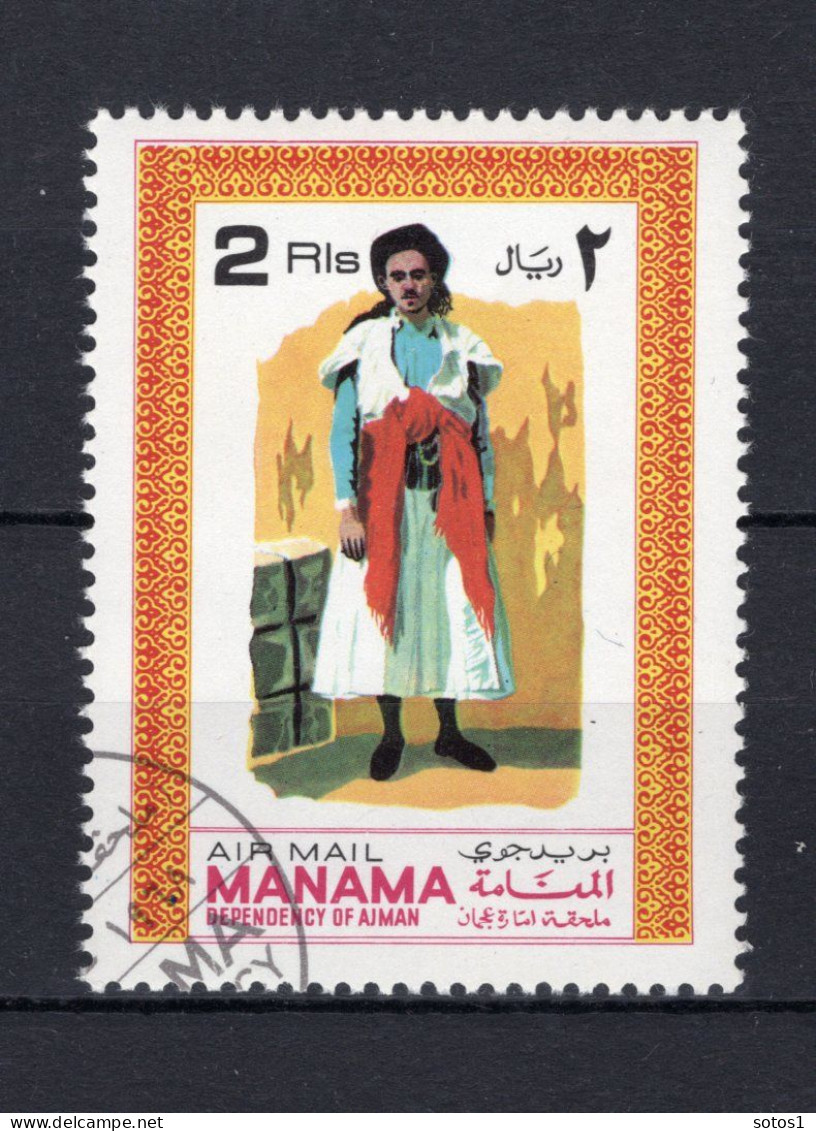 AJMAN-MANAMA Yt. PA9H° Gestempeld Luchtpost 1968 - Ajman