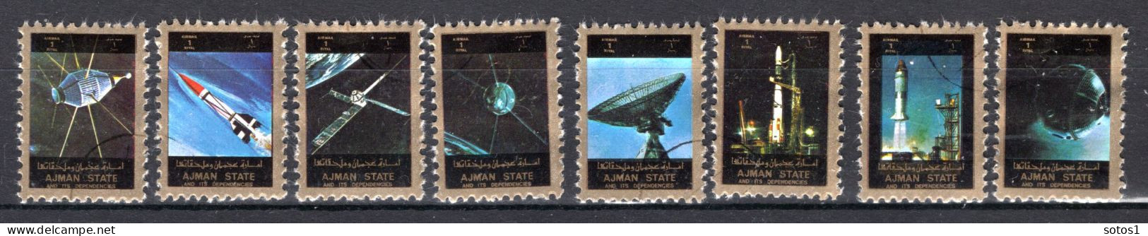 AJMAN Mi. 2789/2796° Gestempeld 1973 - Ajman