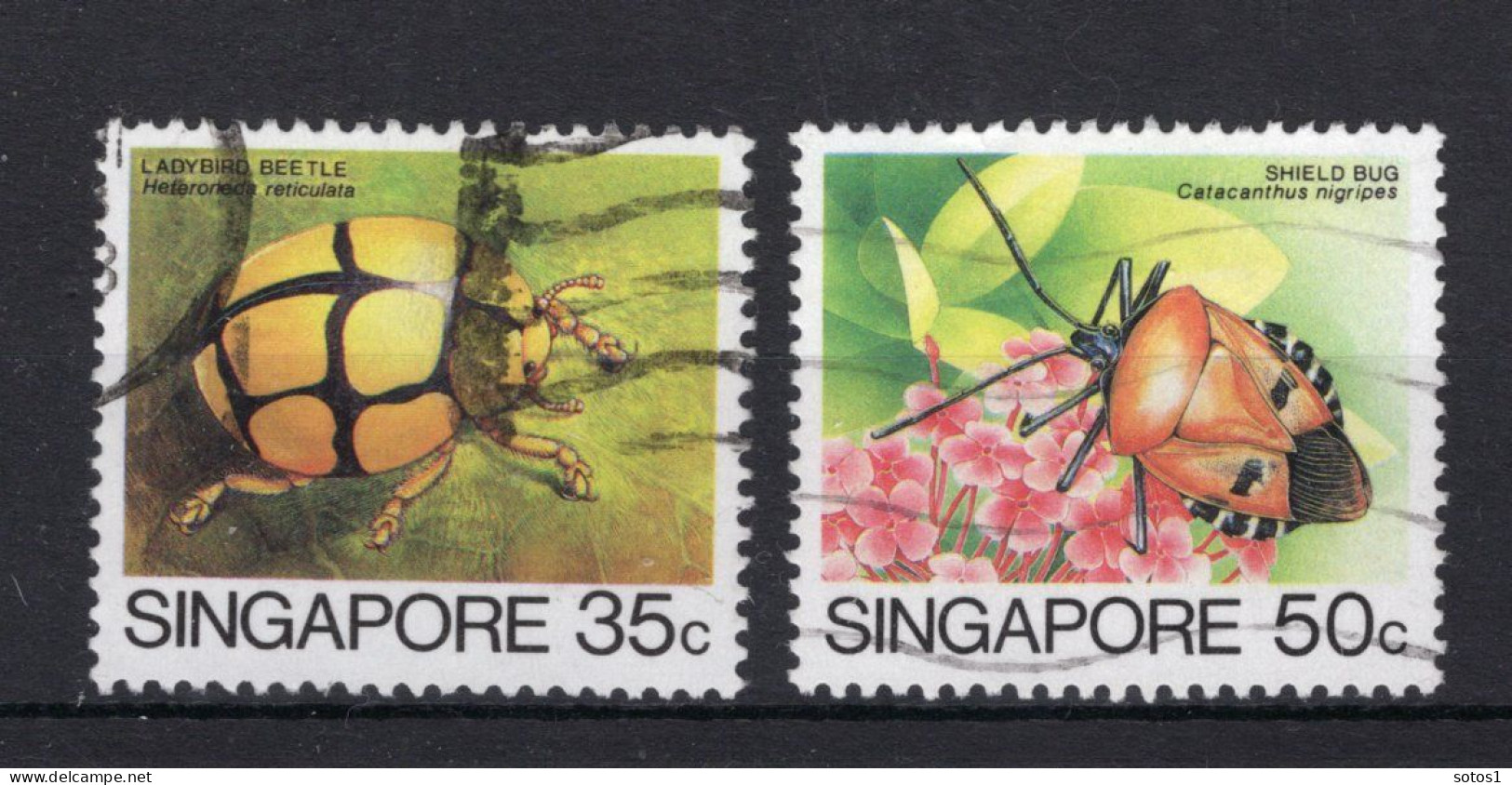 SINGAPORE Yt. 460/461° Gestempeld 1985 - Singapore (1959-...)
