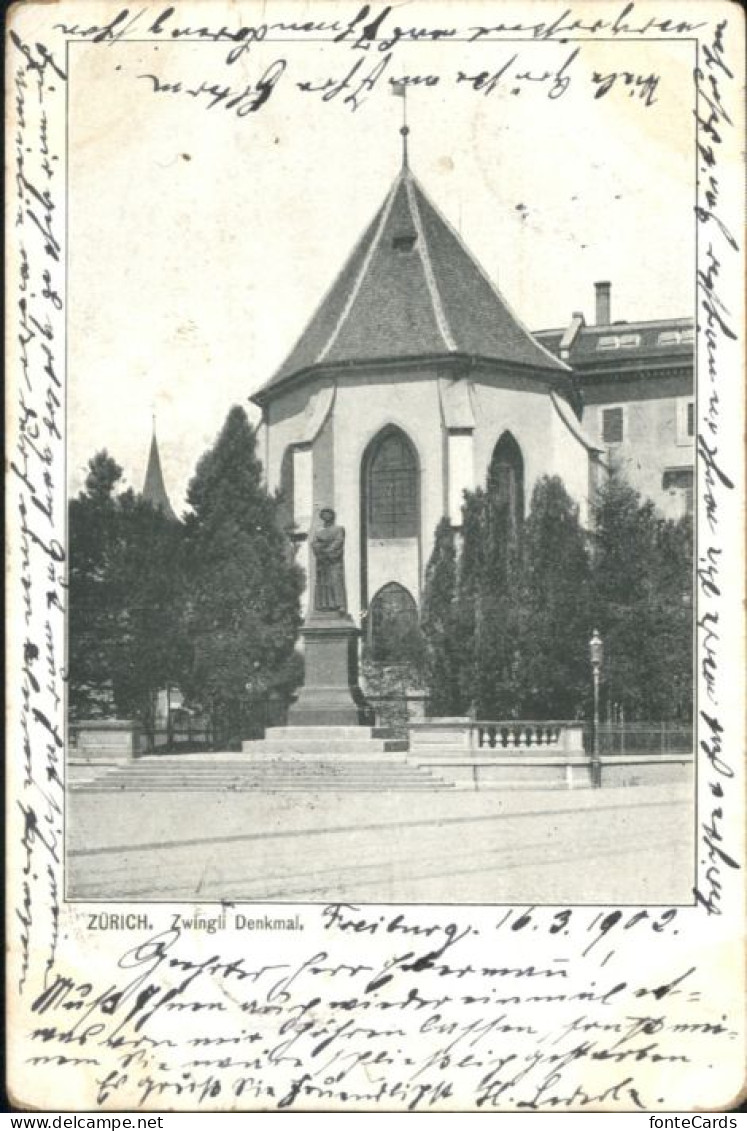 10875230 Zuerich Zuerich Zwingli Denkmal  X Zuerich - Autres & Non Classés