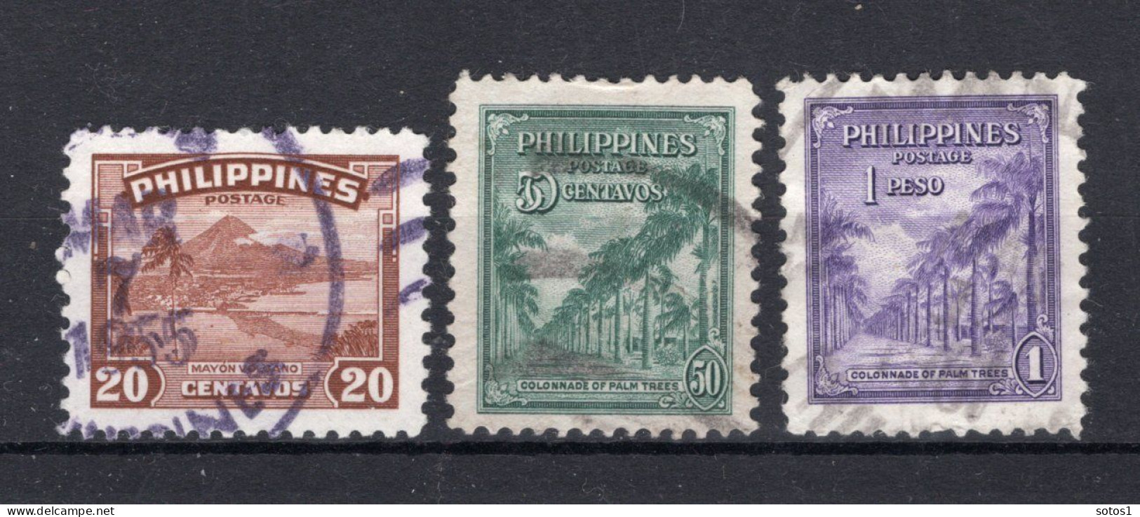 PHILIPPINES Yt. 329/331° Gestempeld 1947 - Philippines