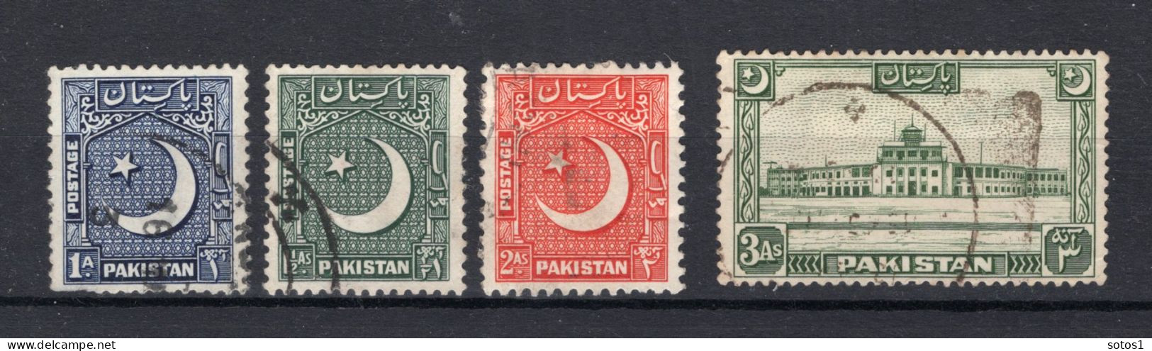 PAKISTAN Yt. 47/50° Gestempeld 1950 - Pakistan