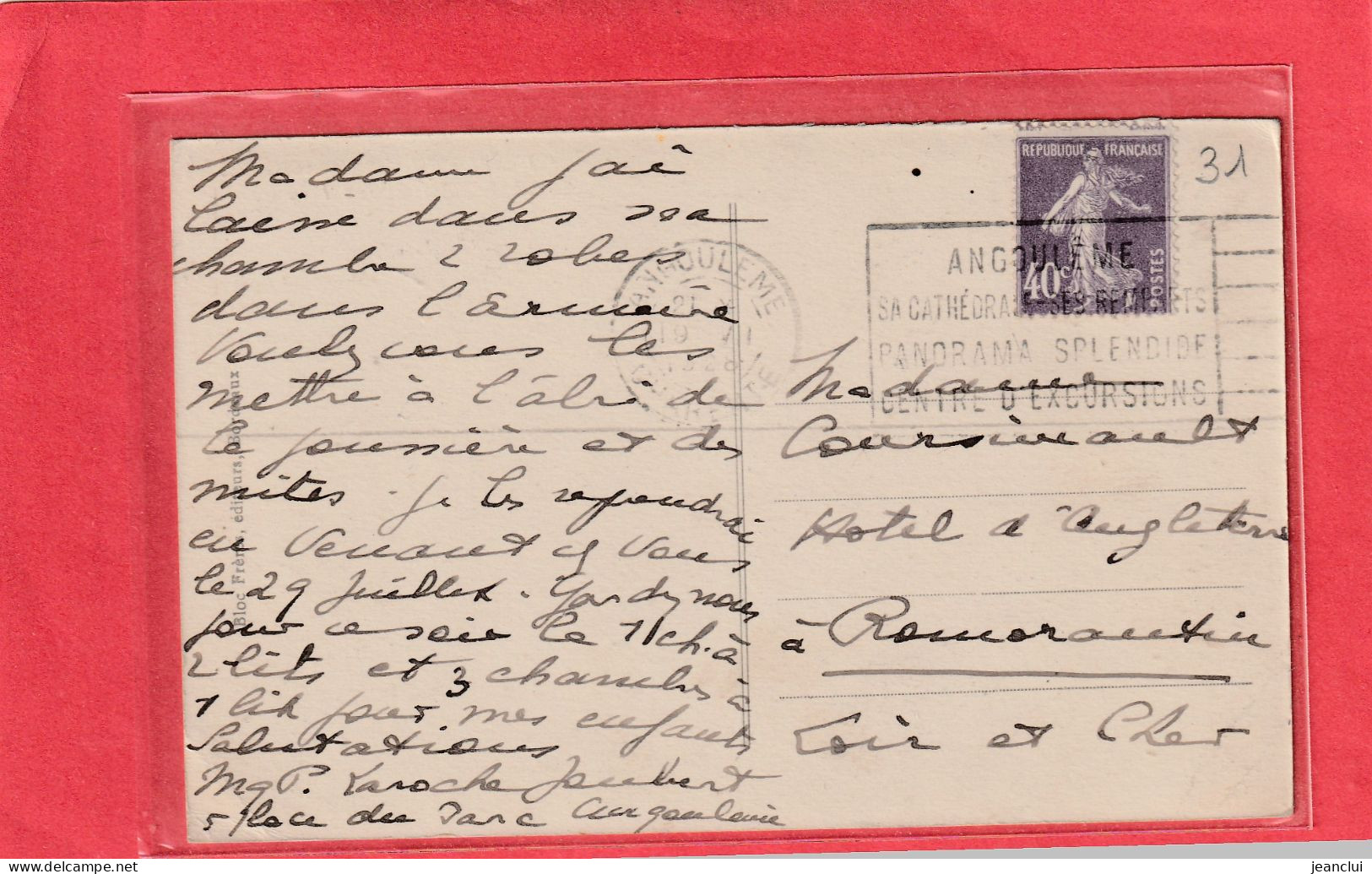 101. LUCHON-SUPERBAGNERES . LE GRAND HOTEL ( Alt. 1800 M. ) CARTE AFFR AU VERSO .  2 SCANNES - Superbagneres