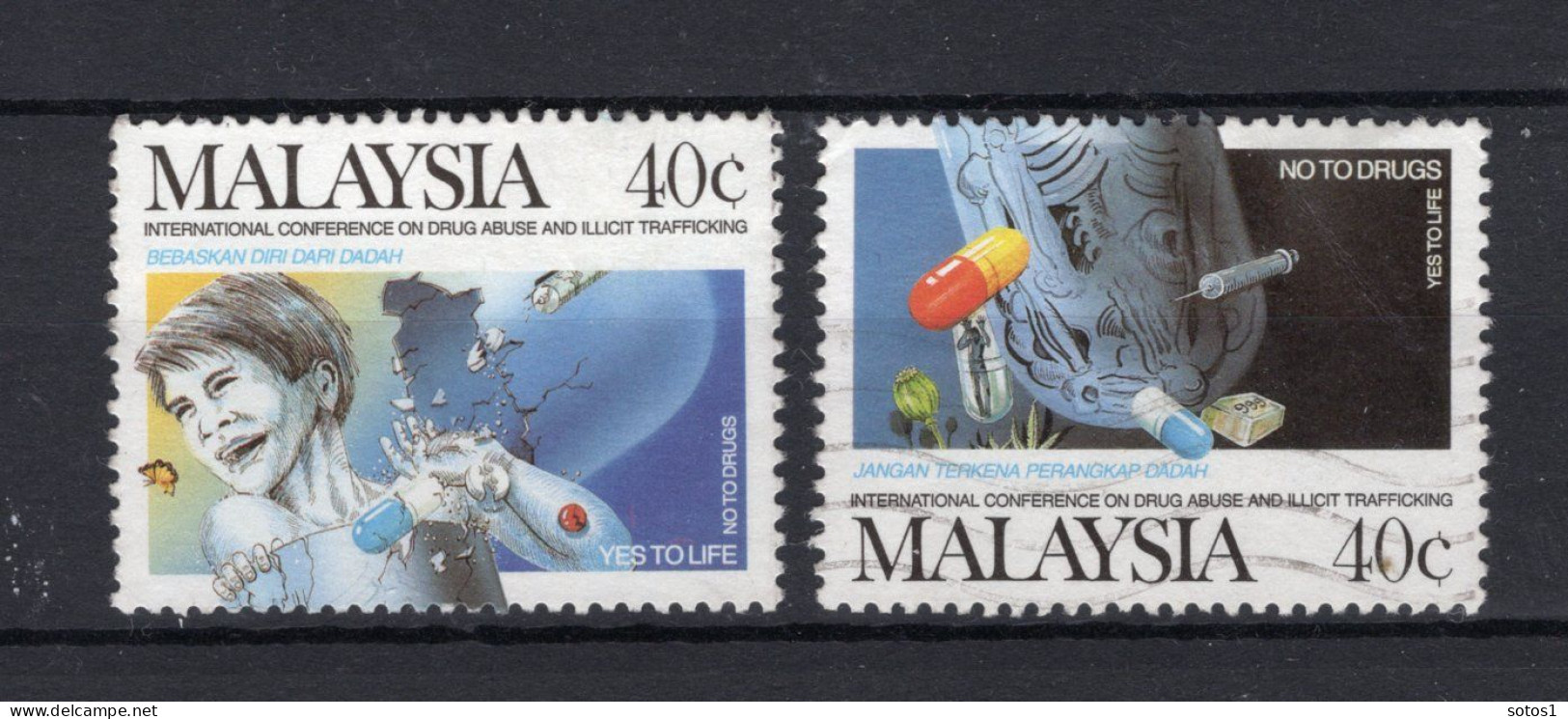 MALAYSIA Yt. 379/380° Gestempeld 1987 - Malaysia (1964-...)