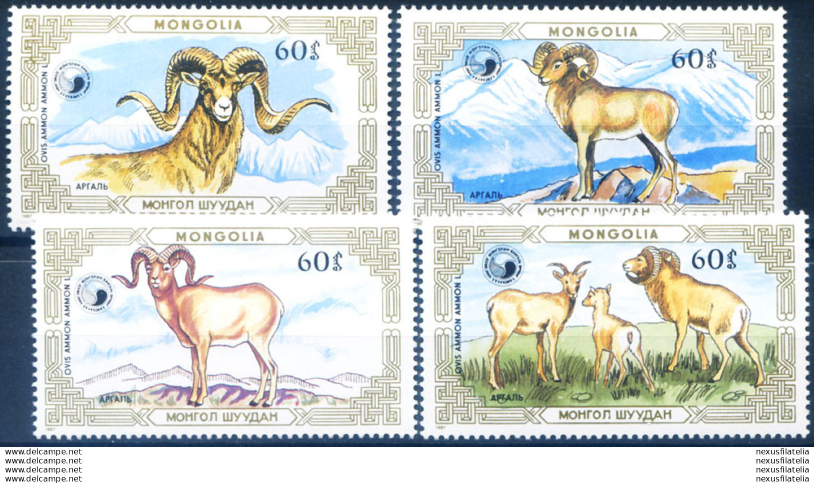 Fauna. Muflone 1987. - Mongolie