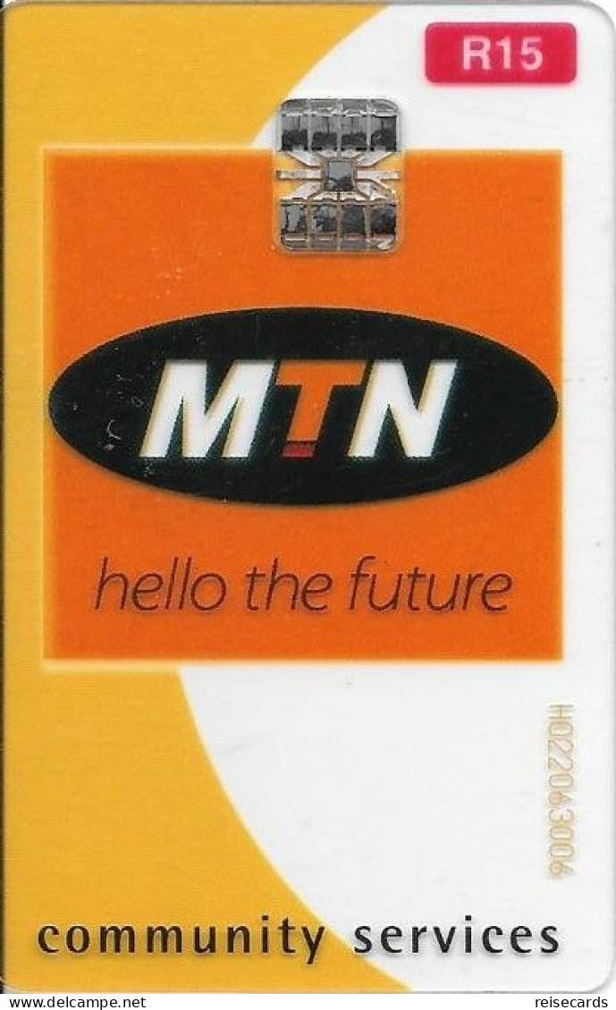 South Africa: MTN - 2002 Community Services. Transparent - Afrique Du Sud
