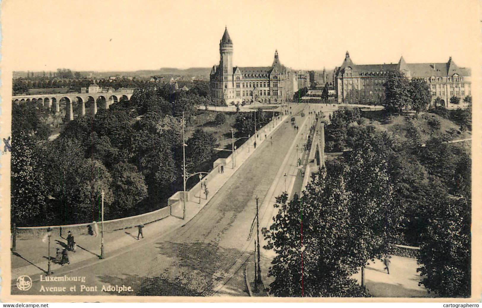 Postcard Luxembourg Pont Adolphe - Other & Unclassified