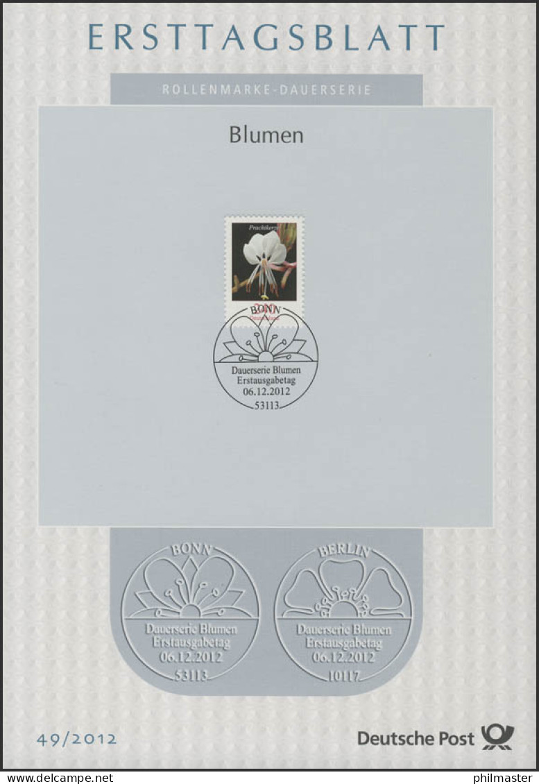 ETB 49/2012 Blumen 240 Cent, Prachtkerze - 2011-…