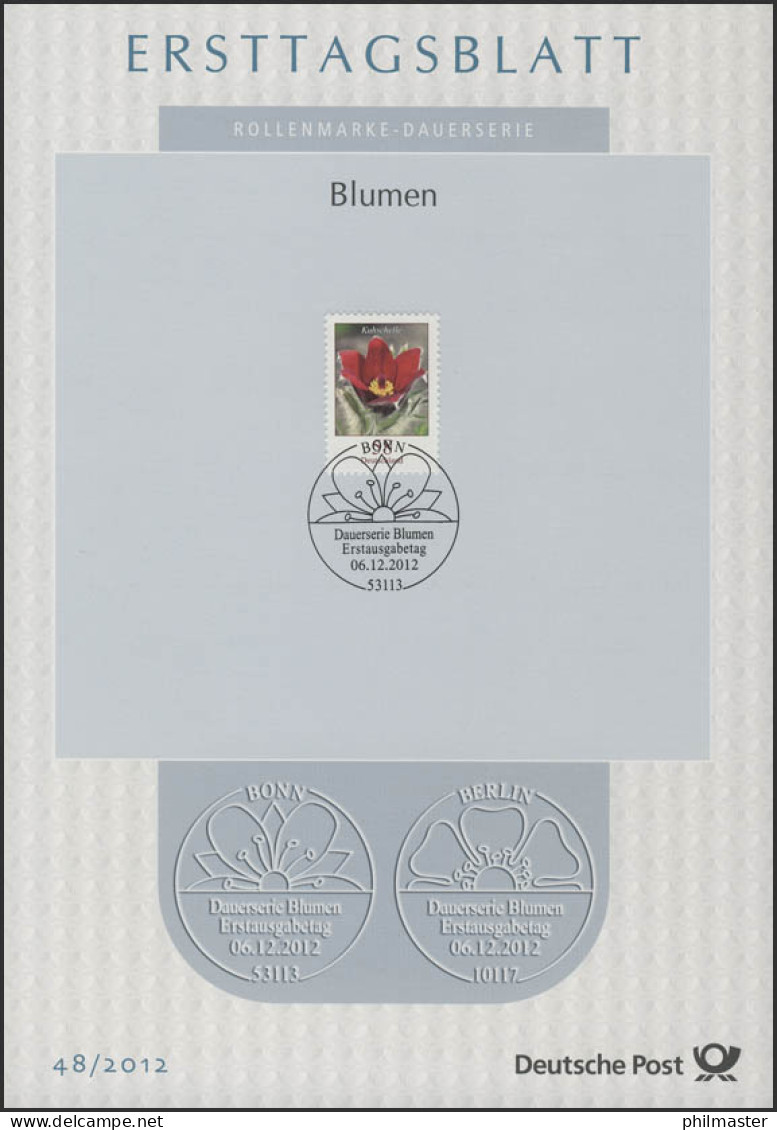 ETB 48/2012 Blumen 58 Cent, Kuhschelle - 2011-…