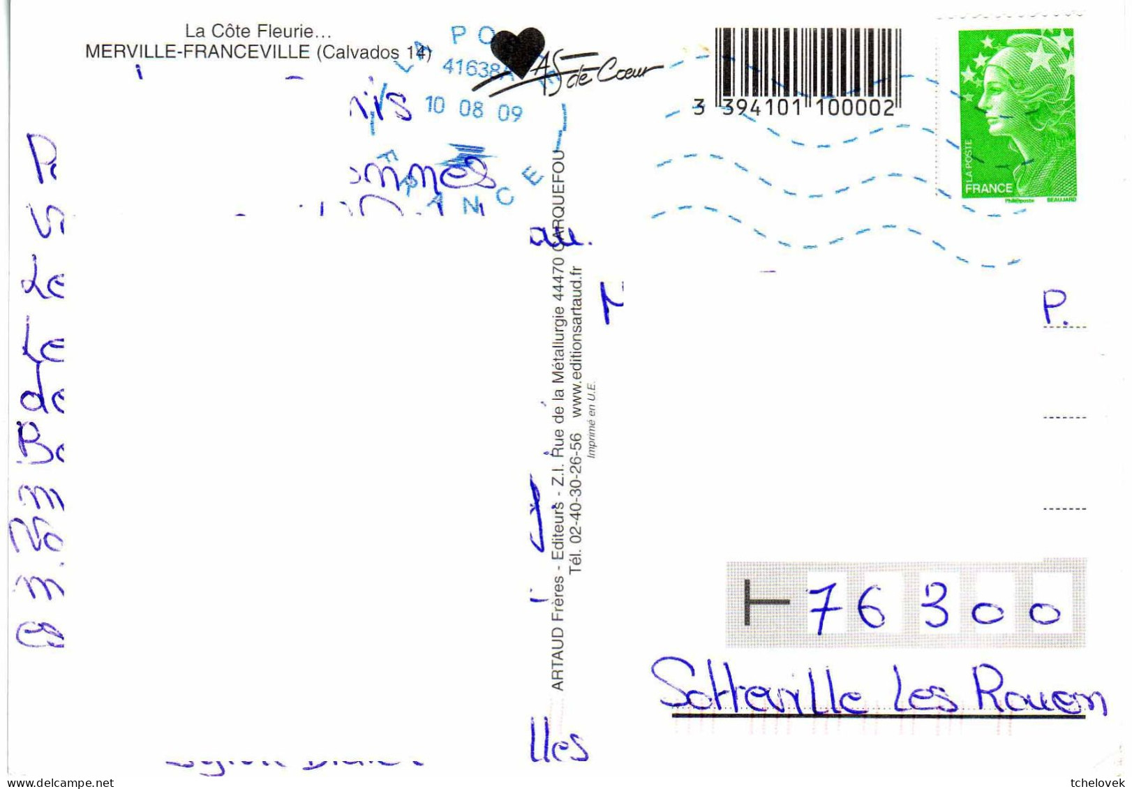 (14). Merville Franceville. 7 Franceville Plage & (1) écrite 2009 & Cote De Nacre (1) 1979 - Other & Unclassified